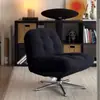 Sillón Sofá de Moda Listo para Usar del Fabricante, Giratorio, Adecuado para Sala de Estar, Balcón, Apartamento Pequeño, Sillón Individual, Elegante Sillón de Ocio para Uso Doméstico