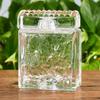 Ladrillo de Vidrio Ultra Blanco Ladrillo de Cristal Transparente Cuadrado Pared Divisoria Baño Arte Popular Sólido Doble Cara Patrón de Hielo