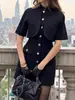 Vestido Elegante de Corte Slim de Botão Único para a Primavera/Verão de 2026 com um Toque de Luxo para Mulheres que Trabalham em Ambientes Europeus e Americanos