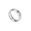 Anillo de Pareja de Acero Inoxidable Chapado en Oro Estilo Nuevo Exagerado Europeo y Americano Zircón Cuatro Garras Joyería Anillo de Par Rayado Venta al por Mayor
