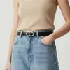 Nuevo cinturón de cuero genuino transfronterizo para mujer, moderno, casual, versátil, decorativo, adecuado para pantalones y faldas, cinturón de alta gama para viajes