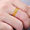 Anillo de oro bañado en oro de Laos anillo de pareja bañado en oro acompañado de un anillo de boda para hombres y mujeres de por vida al por mayor