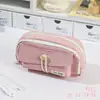 Estojo estilo japonês com capacidade extra grande, bolsa para material escolar para alunos do ensino fundamental, estojo simples estilo ins para alunos do ensino médio