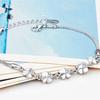 Pulsera estilo coreano pulsera trébol de cuatro hojas pulsera para mujer con incrustaciones de cristal fabricantes de joyería al por mayor para el Día de San Valentín