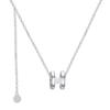Ventas Directas de Fábrica Plata S925 Diseño H Collar con Borla para Mujer Sin Decoloración Transmisión en Vivo Popular Estilo Nuevo de Verano Japonés y Coreano