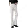 Pantalones de Otoño para Hombre, Corte Recto, Tacto Premium, Caída Suave, Pierna Recta Ligeramente Acampanada, Estilo High Street