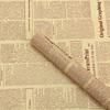 Papel de envolver Kraft inglés retro periódico papel de envolver para ramo de flores papel liso coreano impermeable floral florería venta al por mayor