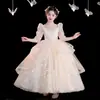 Vestido de Princesa para Dama de Boda Traje de Presentación Cola de Pescado Modelo Nuevo Verano 2026 Vestido Formal de Alta Gama para Niña Presentadora