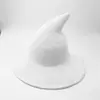 Sombrero de Mago de Hilo de Algodón, Sombrero de Bruja de Halloween Tejido Más Vendido de Amazon, Sombrero Mágico Plegable con Ala Grande
