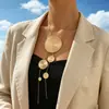 Bestsellers Transfronteiriços Europeus e Americanos da Amazon: Brincos de Círculo Geométrico, Elegantes e Versáteis, Conjunto Único de Colar de Nicho
