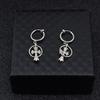 Aretes Similares a los Usados por Park Jimin, Miembro de Bts, Tachuelas en Forma de Cruz para Hombres y Mujeres, Pinzas para Orejas Estilo Harajuku al por Mayor