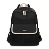 Mochila Feminina 2025 Nova Moda para o Trabalho Mochila de Grande Capacidade Bolsa para Estudante Universitário Mochila Leve para Viagem com Compartimento para Computador