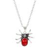 Colar de Pingente de Aranha Escura Gótica Ins Estilo Europeu e Americano Distintivo Cadeia de Clavícula de Aranha Longa Corrente de Lã de Halloween