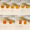 Resina Brinquedo de Comida Simulação Biscoitos Luminoso Coreano Estudante Brinco de Orelha Novo Furos de Orelha Antibloqueio Plástico Furos de Orelha Brincos