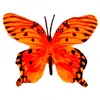 Cabeza de Flor de Mariposa de Goma Suave de Plástico, Decoración del Hogar con Flores Artificiales, Arreglo de Boda, Adornos al por Mayor, Decoración de Mesa para Exteriores