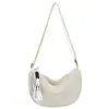 Moda de Verano Tela de Nylon Color Sólido para Mujer 2026 Gran Capacidad Fresco Nuevo Estilo Simple Casual Bolso de Hombro Cruzado tipo Almohada