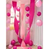 Estilo chino rosa rojo rosa rosa papel corrugado rosa ceremonia de boda fondo de boda decoración festiva centro comercial decoración de escaparate