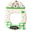 Funda de Asiento de Inodoro de Cachorro Lindo de Dibujos Animados Nueva Vertical Cuatro Estaciones Universal con Agujero Aromático Adhesivo Impermeable Almohadilla Cubierta de Inodoro