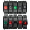 Cabo de Extensão para Interruptor Online 308 Interruptor de Barco Alta Corrente Faca Dupla Quatro Pés Velocidade Dupla Alavanca Interruptor à Prova d'Água com Luz