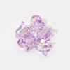 Colgante de color sólido plateado con cuentas de orquídea lirio luminoso cadena para teléfono móvil cuentas sueltas con agujero recto material decorativo accesorios para joyería DIY