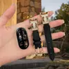 [Pulseira] Adequado para Pulseira de Relógio Xiaomi Mi Band 11 com Diamante Flash Padrão Lichia H 8/9Nfc Pulseira de Pulso Feminina de Luxo Leve