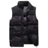 Colete masculino outono e inverno Novo colete sem mangas casaco moderno engrossado para baixo algodão colete quente Colete masculino