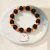 Nuevos Productos Yunjin, Populares en Europa y América, Pulseras Hechas a Mano con Cuentas para Halloween, Pulseras de la Serie Naranja del Festival de Fantasmas de Calabaza al por Mayor