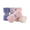 Toalla de Terciopelo Coral de Secado Rápido para el Hogar Absorbente para Lavar la Cara No Fácil de Bañar Toalla Facial Dormitorio de Estudiantes Color Caramelo Versión Coreana Venta al por Mayor