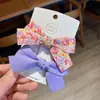 Set de Dos Piezas de Pinzas para el Cabello con Lazo para Niñas, Pinzas Laterales Infantiles, Empaquetadas Individualmente, Accesorios para el Cabello Infantiles de Dibujos Animados Pastorales