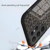 Bestseller de comercio electrónico transfronterizo: Funda de cristal con estampado de leopardo en negro mate y gris para el teléfono Samsung S25 Ultra