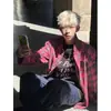 Camisa a Cuadros Estilo Americano Street Style para Hombre Primavera y Otoño vintage Pareja Holgada Casual de Manga Larga Marca de Moda