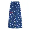 Pantalones Casuales de Pierna Ancha Holgados de Nuevo Estilo Versátiles con Estampado Completo Estilo Americano Estrella Hip-Hop Perezosos Modernos Marca Retro