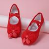 2025 Novos Sapatos de Dança Infantil Estilo Coreano, Sapatos de Dança Infantil, Sapatos de Ballet de Prática de Sola Macia Femininos, Pata de Gato 8006
