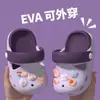 Lindas pantuflas infantiles para niños, zuecos de verano para bebé, zapatos de baño antideslizantes de suela blanda con dibujos animados para niñas, zapatos de playa para niños pequeños