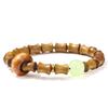 Jingde Joyería Sándalo Verde Cuentas de Bambú Pulsera Cuerdas Estudiantes Mori Femeninas Levántate para Correr Anillo Pulsera Joyería Venta al por Mayor
