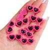 Gafas de sol redondas de acrílico con forma de corazón, accesorios para gafas de sol, joyería artesanal, muñeco de peluche, accesorios para ojos