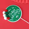 Decoração de Bolo de Assar Plug-in Série de Natal Bola de Pelo Árvore Rena Árvore de Natal Cartão Decoração de Festa