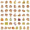 50 adesivos de grafite de sapo de desenho animado adesivos criativos fofos de sapo para celular computador adesivos decorativos à prova d'água atacado