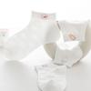 Calcetines para niños al por mayor 2025 primavera y verano calcetines finos de malla para niñas calcetines de algodón peinado blanco puro para niños calcetines náuticos calcetines para estudiantes