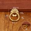 Al Por Mayor Gabinete de Medicina China Anillo Lata de Té Anillo de Tirador Herrajes Manija de Puerta de Armario Mueble Antiguo Manija de Latón para Cajón