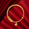 Pulseira de prata esterlina 999, moda feminina, pulseira de prata Lotus, borla, série Mori, pequenas joias frescas para mãos, atacado