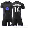 2526 Barcelona Versão Co-Branded Black Mamba 8 Pedri 10 Yamal 11 Rafinha Camisa de Futebol Infantil