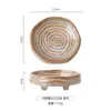 Vajilla rústica de cerámica hecha a mano estilo japonés, platito vintage para aperitivos, postres, platos fríos, cuenco de cerámica para salsas, platito para salsas de restaurante