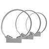 Abrazaderas de Cable Fijas Tubulares Panshuo de Nylon 66 Plástico Autocierre Abrazaderas de Cable Industriales Grises