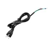 Cable de Alimentación Estándar Americano de Cobre Puro de Ul Cable de Conexión para Secador de Pelo de 3 Conductores Cable de Extensión de CA Estándar Americano Pinza de Extremo de Cable Desnudo de Tres Clavijas