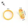 Anillo Popular de Filigrana con Circonita Roja y Azul de Xiaohongshu, Versátil y de Alta Gama Anillo de Pétalos de Trébol de Cuatro Hojas, un Buen Regalo