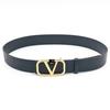 Cinturón de Mujer Decorativo Popular de 4cm Nuevo Ensanchado Retro Letra Vv Moda Versátil Simple
