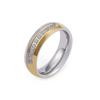 Suministro de joyería de comercio exterior Anillo de pareja de moda simple estilo japonés y coreano para hombres y mujeres, anillo de acero de titanio que puede ser cabello