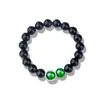 Pulsera de plata 925 con cuentas de obsidiana, unisex, regalo para pareja, joyería, pulsera de plata con cristales naturales.