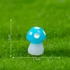 Micro Paisagem de Musgo Cogumelo Pequeno Luminoso Acessórios de Resina Jardinagem Paisagismo Decorações DIY Ornamentos de Mesa em Miniatura